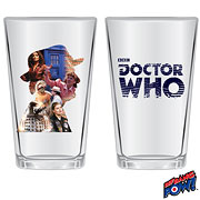 Doctor Who Anniversary Seventh Doctor 16 oz. Glass Set of 2